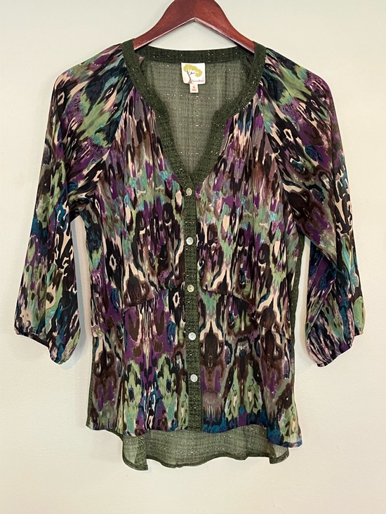 fig and flower Tops - Fig and Flower Anthropology Button Up Top